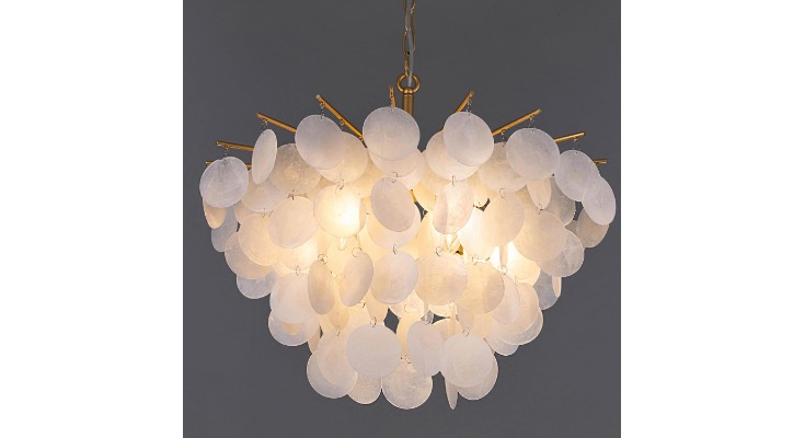 best tochic capiz shell chandelier 6-light chandeliers