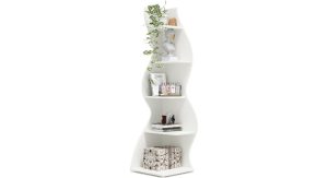 best tribesigns corner shelf modern 5-tier wall
